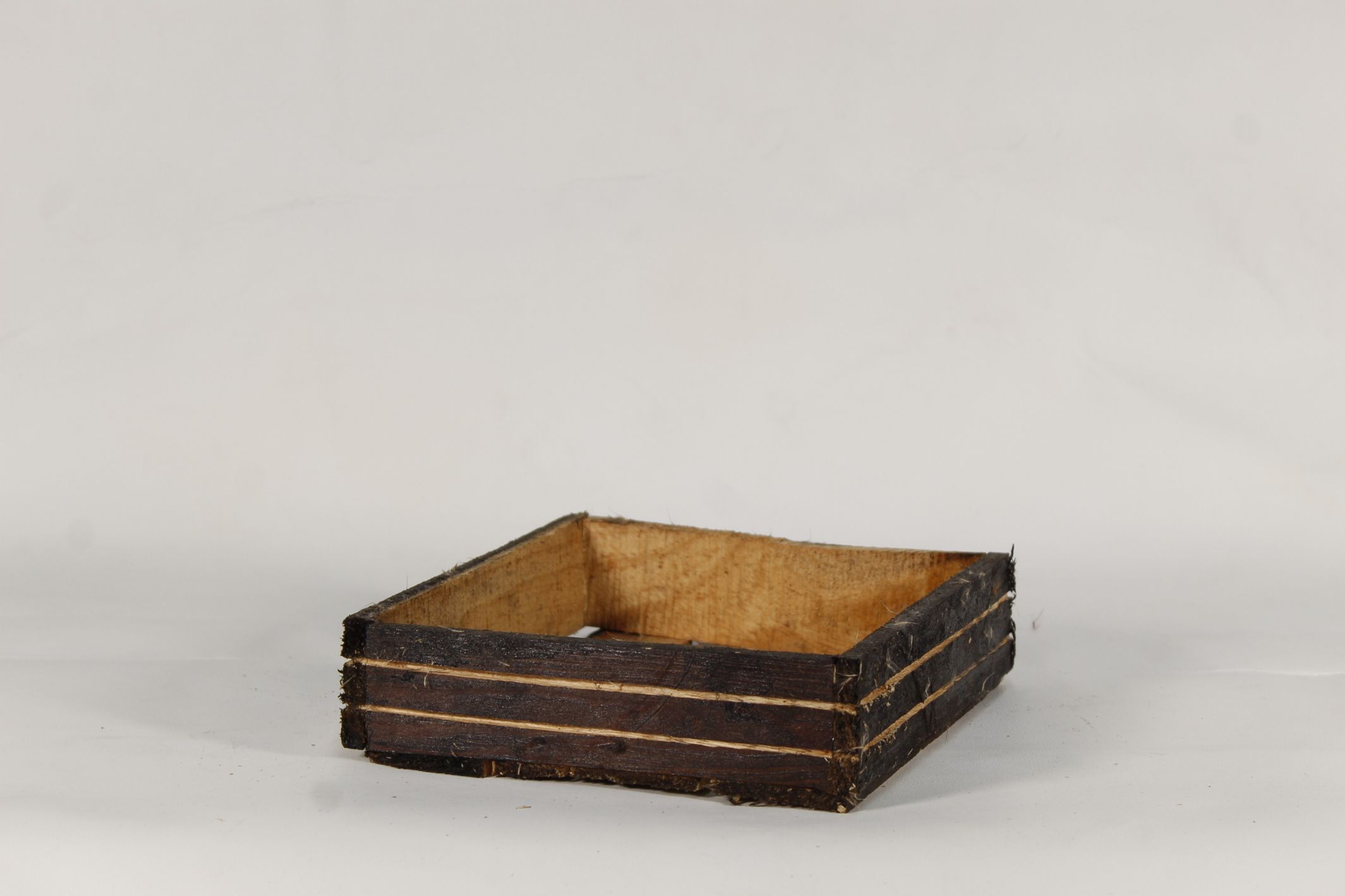 Caja de madera negra - Mimbre Import